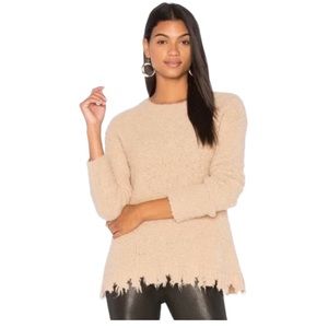 ATM Anthony Thomas Melillo‎ Alpaca Distressed Teddy Crew Neck Sweater  M